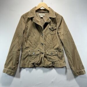 Corduroy Jacket Banana Republic Women's 8 Khaki Brown Cowboy